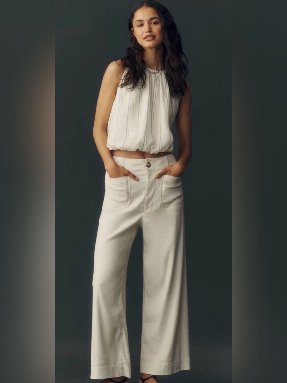 Maeve Colette Wide Leg Pants Size 27 NWT